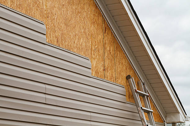 Professional Storm Damage Siding Repair technician working in Forest Lake, IL